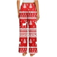 thumbnail image 6 of LEBONYARD Wide Leg Pants for Women,Womens Pants Clearance Cargo,Women's Christmas Printed Fashionable Loose and Comfortable Sleeping Pants Multicolor XXXL, 6 of 6