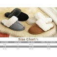 thumbnail image 7 of Womens Slippers Fuzzy Memory Foam House Slippers Faux Suede Winter Warm Indoor Shoes, 7-8 White, 7 of 7