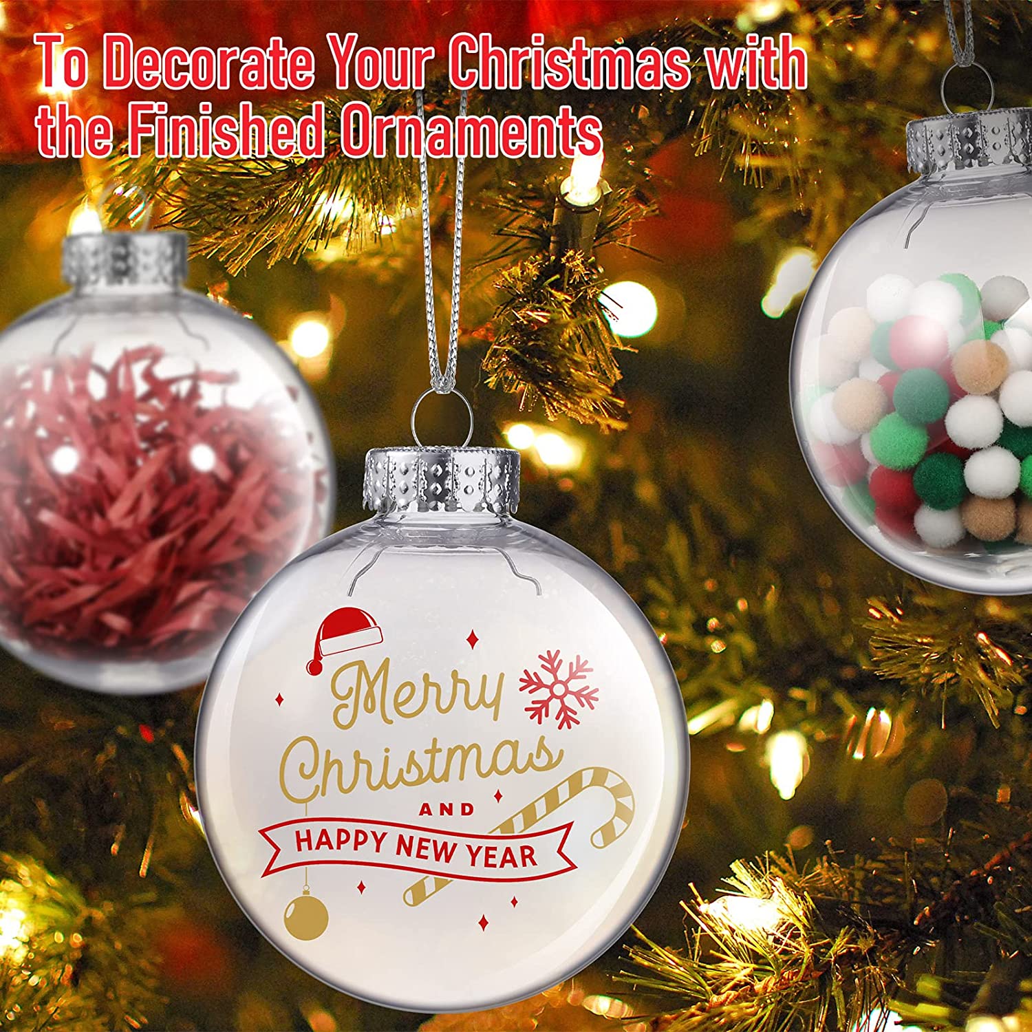 Up To 83% Off on 10-30Pcs Christmas Ornament N