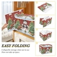 thumbnail image 4 of Wobogo Christmas Snowman Large Collapsible Storage Box Flip Lid Fabric Decorative Organizer Container Basket with Handles 16.5×12.6×11.8in, 4 of 7