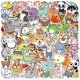 thumbnail image 1 of 100 pegatinas de animales gordos y frutas lindas, pegatinas de peluche suaves de dibujos animados para niños, 1 of 4