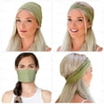 thumbnail image 4 of 12 diademas elásticas para mujer, bandas para el cabello para hacer ejercicio, correr, turbante, envoltura para el cabello antideslizante para yoga y sudor para niñas, 4 of 8