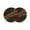 Brown, variant on Brown Marble Round 15 Inch Placemats Set of 2, Gold Abstract Vintage Modern Ombre Art HeatResistant Non Slip Place Mats for Dining Table, Wipeable Braided Kitchen Table Mats for Housewarming