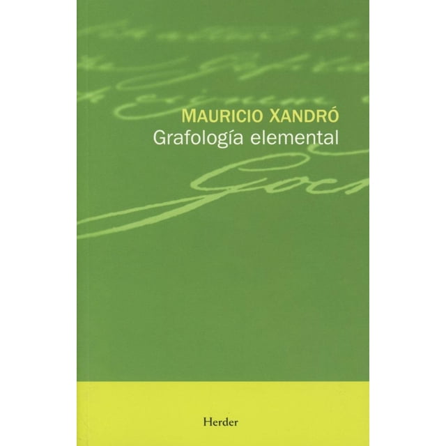 Grafología Elemental HERDER 9788425418815
