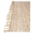thumbnail image 6 of Unique Loom Braided Jute Collection Area Rug - Assam (2' 2" x 12' Runner Natural/Ivory), 6 of 7
