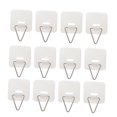 thumbnail image 4 of OFFIGAM 25Pcs White Wall Plate Hangers Adhesive Invisible Holders for Vertical Plate Display, 4 of 7