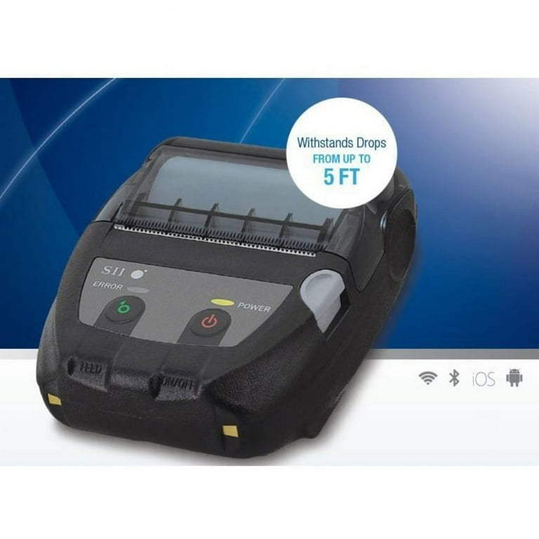 Seiko Instruments USA 2 in. Mobile Receipt Printer, Black