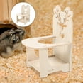 thumbnail image 3 of Hamster Dining Chair Small Animal Wooden Chair Guinea Pig Feeding Chair, 3 of 5