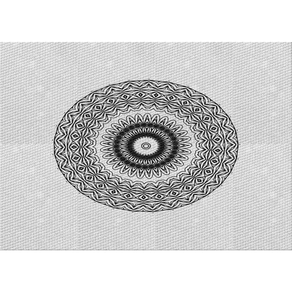 Ahgly Company Indoor Rectangle Patterned Platinum Gray Area Rugs, 8' x 12'