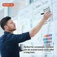 thumbnail image 6 of Shuttle Art Wet Erase Markers, 15 Pack Black 1mm Fine Tip Smudge-Free Markers, Use on Laminated Calendars,Overhead Projectors,Schedules,Whiteboards,Transparencies,Glass,Wipe with Water, 6 of 6