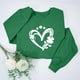 thumbnail image 1 of TaTaai Women’s Casual Round Neck St. Patrick Print Long Sleeve Blouse Loose Fit Graphic Sweatshirt Soft Polyester Pullover Holiday Party Wear Gift, 1 of 6