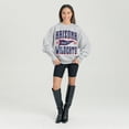 thumbnail image 3 of Women's Gameday Couture Ash Arizona Wildcats Oversized Pennant Pride Premium Fleece Sweatshirt, 3 of 3