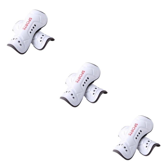 Baohd Durable Construction Mollet Protecteur pour Adulte Formation de Football Réglable Jambe de Protection Manches Enfant Blanc 3Set