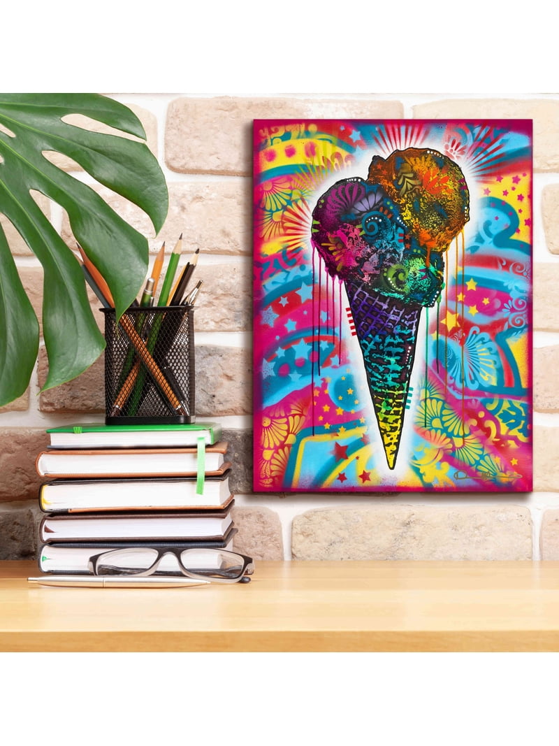 Epic Graffiti 'Ice Cream Cone' by Dean Russo, Canvas Wall Art, 12