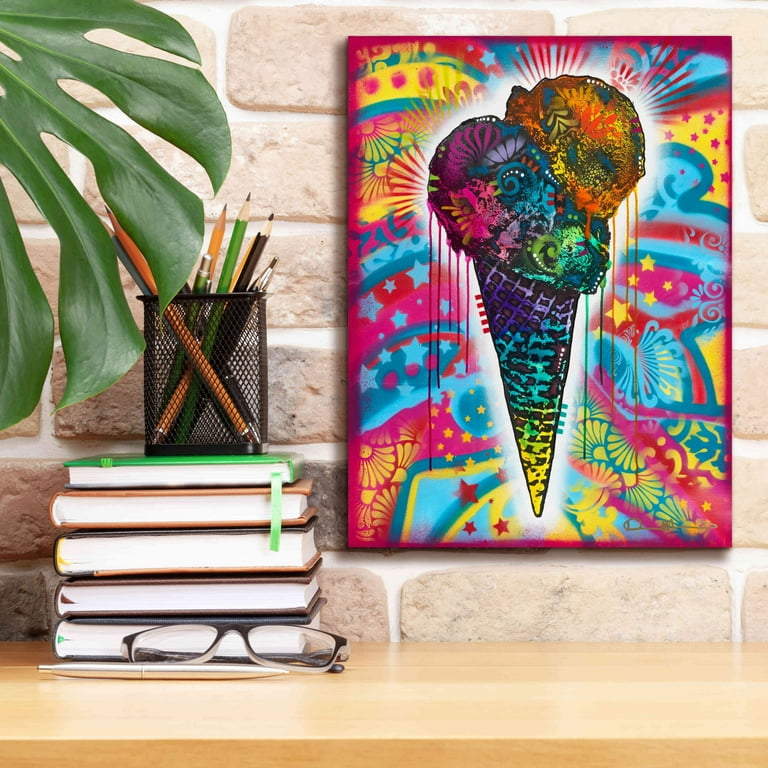 Epic Graffiti 'Ice Cream Cone' by Dean Russo, Canvas Wall Art, 12