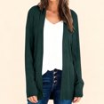 thumbnail image 2 of Tranfacy Winter Coats for Women, Lightweight Cardigans for Women, Solid Color Button Front Knit Cardigan with Convenient Pockets, 2 of 3