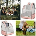 thumbnail image 3 of RUseeN Cat Backpack, Pet Carrier Backpack for Dogs and Cats,Puppies,Cat Backpack Carrier, Fully Ventilated Mesh,Airline Approved,Designed for Travel, Hiking, Walking & Outdoor Use - Pink, 3 of 7