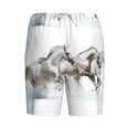 thumbnail image 5 of Easygdp Running White Horses Men's Short Pajama Pants, Sleep Shorts, Household Pants, Casual Pants with Pockets - XX-Large, 5 of 9