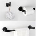 thumbnail image 3 of 4 Piece Bathroom Hardware Set, Matte Black Bathroom, 3 of 5