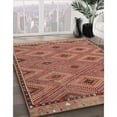 thumbnail image 2 of Ahgly Company Indoor Square Contemporary Orange Brown Oriental Area Rugs, 8' Square, 2 of 6