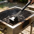 Shovel Blade Three Head Stainless Steel Barbecue Brush Cleaning Brush