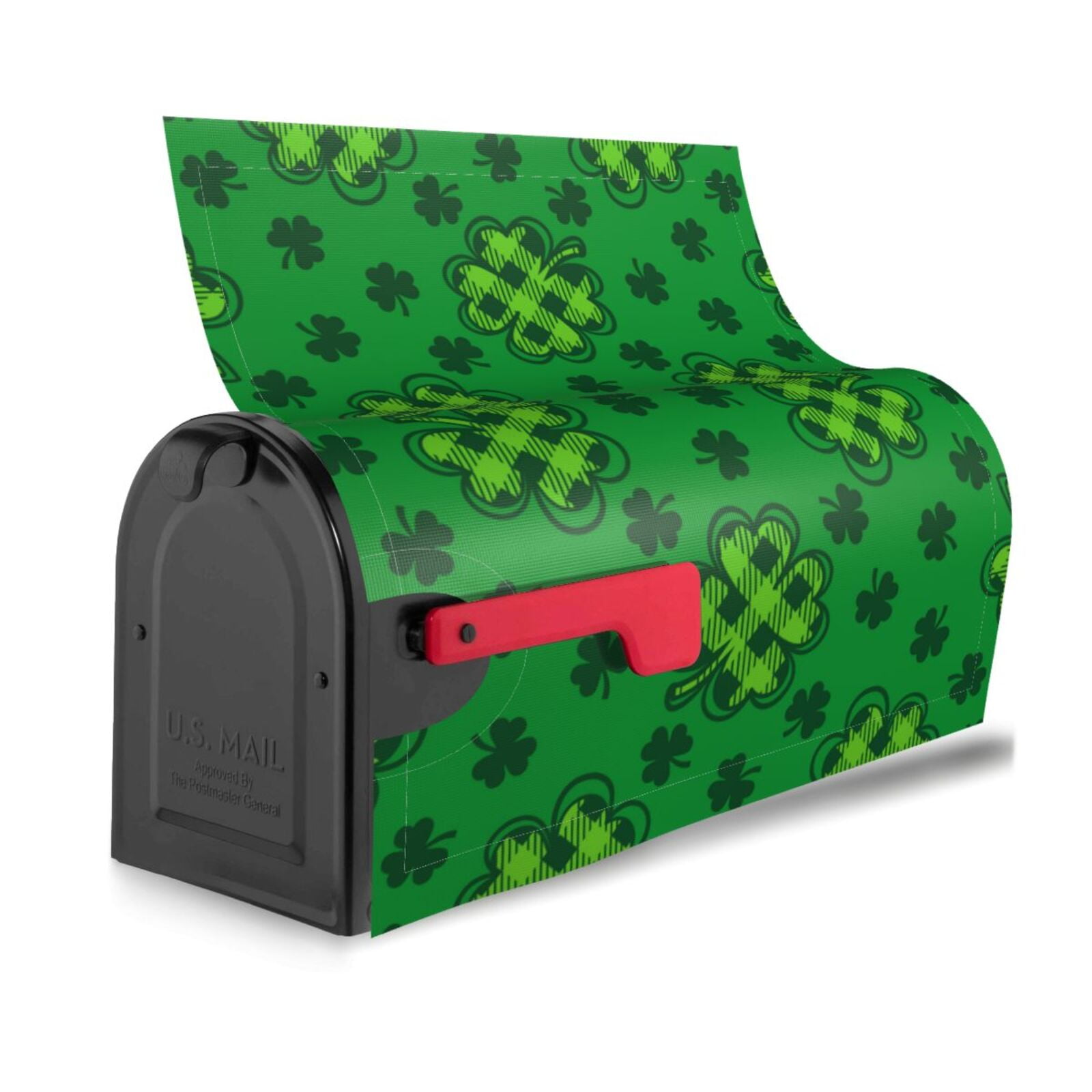 Xecao St Patrick's Day5 for Mailbox Cover with Magnetic Strips, Waterproof and Sunscreen, Adds a Decorative Touch to Your Garden Yard.