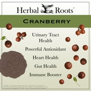 Herbal Roots Cranberry Antioxidant Super Fruit Capsules with Organic Nettle Leaf Powder, 200mg, Supports Urinary Tract Health