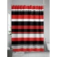 thumbnail image 5 of Shower Curtains Red Black Gray Bath Curtain Mexican Style Waterproof Bathroom Shower Curtain Set with Hooks Decoration 72 x 72 Inches, 5 of 7