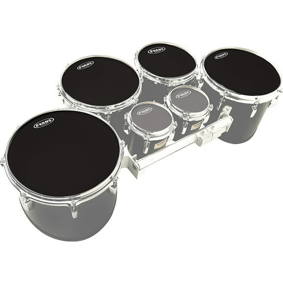 EVANS MX Black Tenor Drum Head 4-Pack