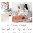 thumbnail image 4 of Fleece Blanket Boho Modern Flower Line Sketch Art Blankets, Soft Cozy Warm Flannel Throw Blanket, Minimalist Color Block Blanket for Bed Couch Sofa,40x50In, 4 of 9