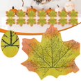 thumbnail image 2 of Artificial Fall Maple Leaf Table Scatter, Textured Fabric Autumn Leaves for Wedding Tables, Banquets, Harvest Parties, Thanksgiving Centerpieces and Event Decor, 2 of 4