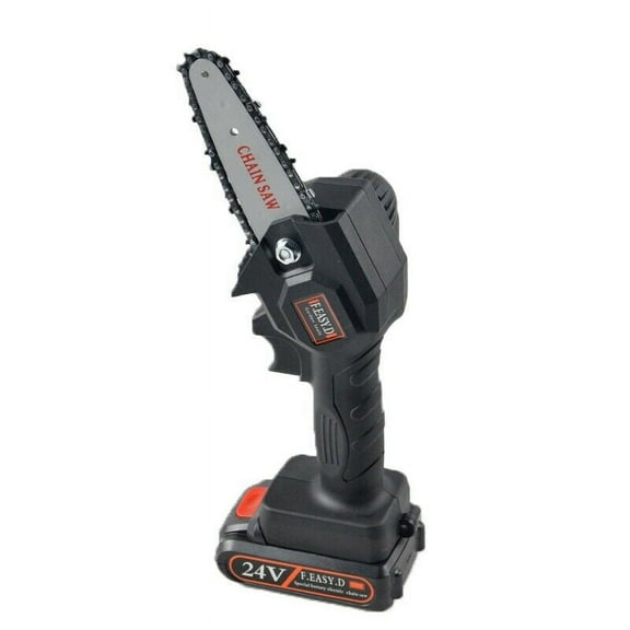 Myriann 4" Cordless Electric Mini Chainsaw, One-Hand Pruning Shears for Tree Branch and Wood Cutting