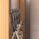 thumbnail image 5 of Organizador de prendas colgante, estante de closet, hanger de corbata con hebilla giratoria, diseño plegable, metal, 2 niveles, para dormitorio, scarf rack, closet hanger, wardrobe, 5 of 8