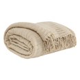 thumbnail image 2 of Solid Pleated Texture Throw in Sand - Set of 3, 2 of 2