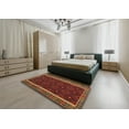 thumbnail image 5 of Ahgly Company Machine Washable Indoor Rectangle Contemporary Sienna Brown Area Rugs, 6' x 9', 5 of 7