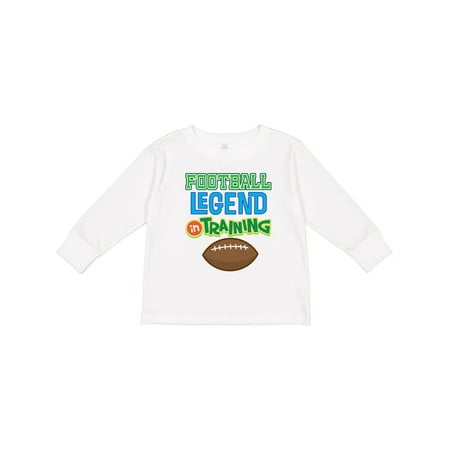 

Inktastic Football Legend in Training Gift Toddler Boy Girl Long Sleeve T-Shirt