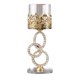 thumbnail image 2 of candeliere de cristal moderno, adorno de gloria, candelieres románticos, candelieres decorativos para escritorio, , boda, decoración del 3 anillos Soledad palos de vela, 2 of 8