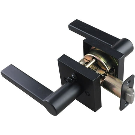 Miseno Mlk3022 Lorton Flat Bar Privacy Door Lever Set - Brass