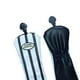 thumbnail image 2 of 3 impermeables para la cabeza de golf para driver & Fairway Woods para la cabeza de cuero PU premium para drivers de maderas número 1, 3 Negro Soledad Headcover del palo de golf, 2 of 4