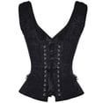 thumbnail image 4 of Aboser Women's Gothic Steampunk Corset Lace Up Boned Vintage Bustier Top Waist Cincher Party Bodice Medieval Costumes, 4 of 5