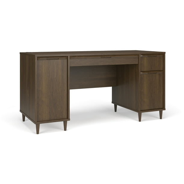 Quarters & Craft Raleigh Collection Home Office 57" Computer Desk, with