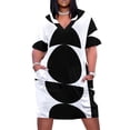 thumbnail image 1 of Vestido Noir Lumiére con caída y bolsillos para mujer, ropa de lujo para el verano., 1 of 6