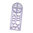 thumbnail image 2 of S SERENABLE Règle Géométrique Modèle de Dessin pour Menuiserie Enseignants Style C, 2 of 9