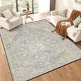 thumbnail image 2 of 5x7 Washable Area Rug Non-Slip Low Profile Vintage Distressed Oriental Rug for Living Room, Bedroom, Dining Room, Office, 2 of 13