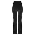 thumbnail image 6 of Itsame Comfortable Loose Pants for Womens Solid Color Tight High Waisted Wide Leg Sweatpants Black Size XL, 6 of 7