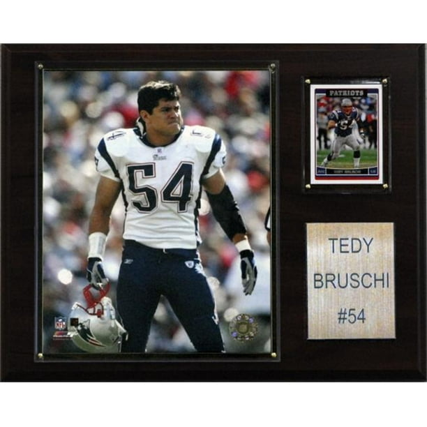 C & I Collectables 1215BRUSCHI NFL Tedy Bruschi New Angle Patriots Player Plaque