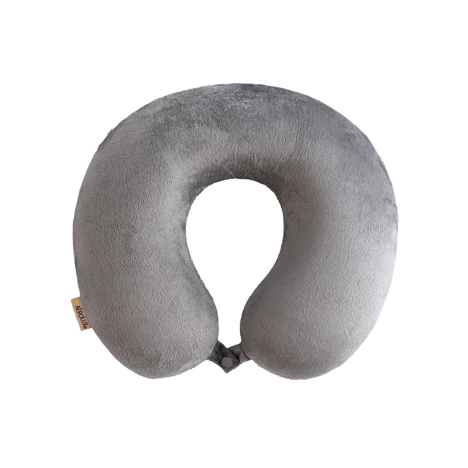 Aero Lux® Bon Voyage 2-Piece Travel Set - Memory Foam Travel Neck Pillow and Eye Mask, Grey