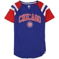 thumbnail image 1 of STARTER Camiseta gráfica para mujer Chicago Cubs, azul, mediana, 1 of 2