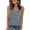 Gray, variant on Cute Tops for Women Summer 2026 Sleeveless V-Neck Circle Tops - Tiered Layers for Beach White S