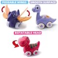 thumbnail image 2 of Coche de juguete de dinosaurio, 6 piezas de coches de juguete, regalo para niño y niña, coches extraíbles de 1 2 3 años JAMW Sencillez, 2 of 5